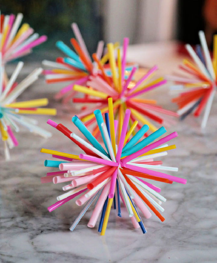 3 Super Easy DIY Straw Home Decor  Projects With Drinking Straws