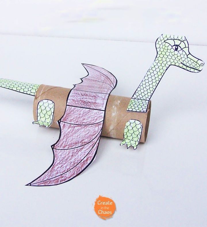 Easy DIY Cardboard Tube Dragon Ideas