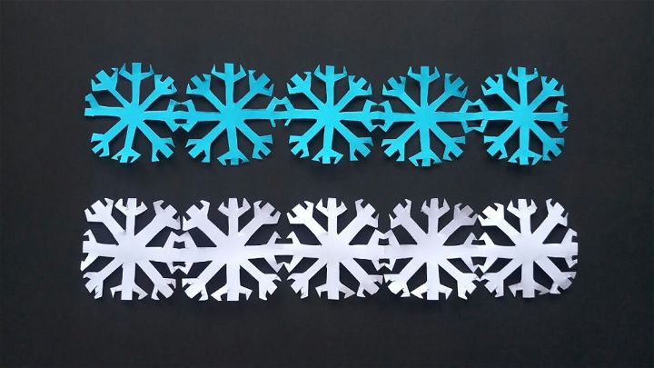 Easy DIY Paper Chain Snowflakes