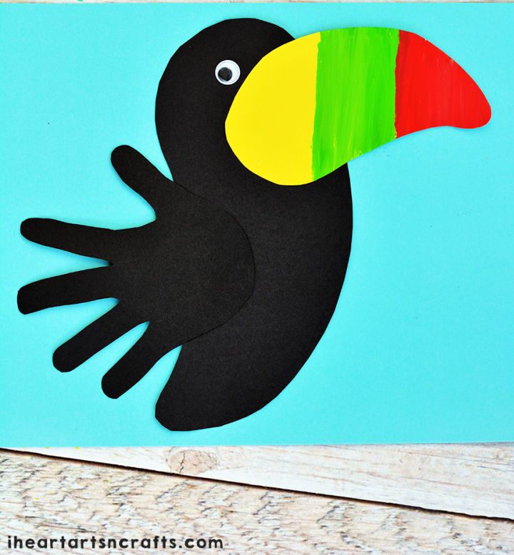 Easy Handprint Toucan Craft for Kids