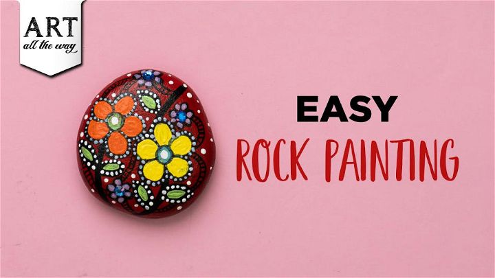 Easy Painted Rock Paper Weight Tutorial