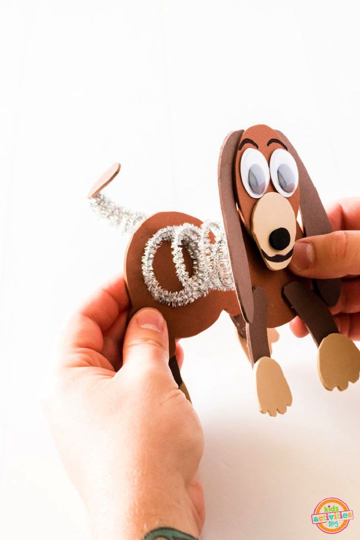 Easy Toy Story Slinky Dog Craft for Kids