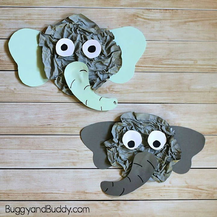 Elephant Craft Using Newspaper