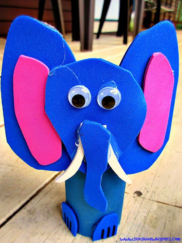 Toilet Paper Roll Elephant Zoo Animal 