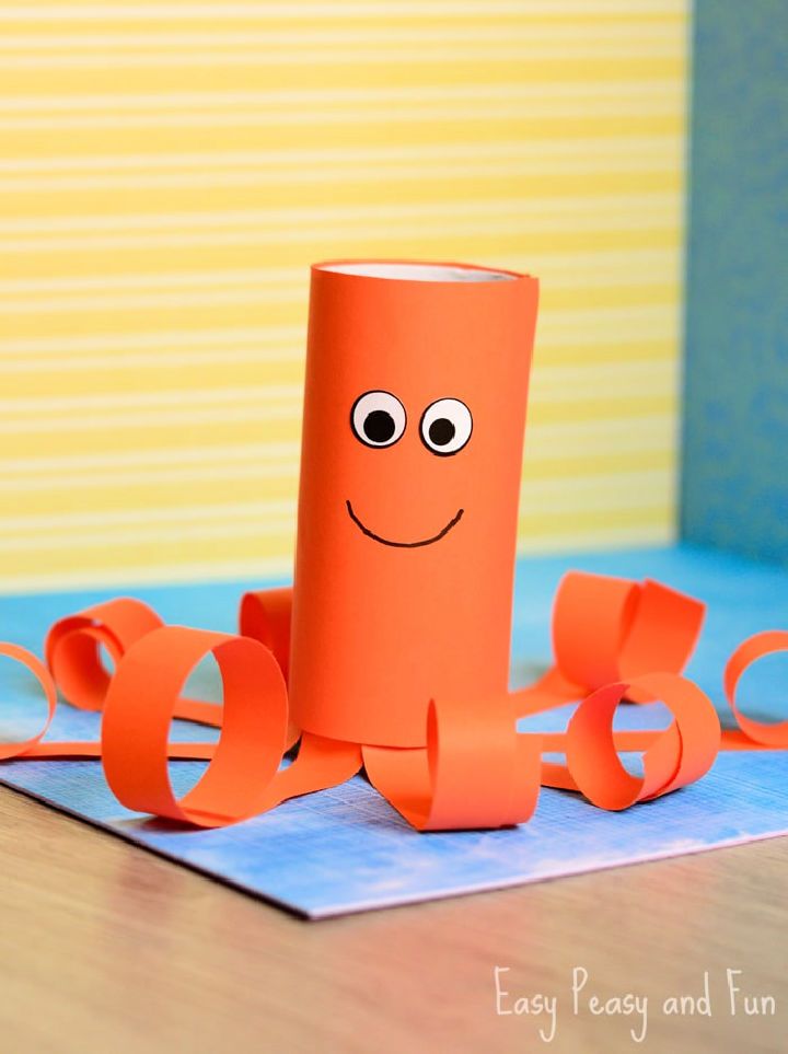 Fun Toilet Paper Roll Octopus Craft