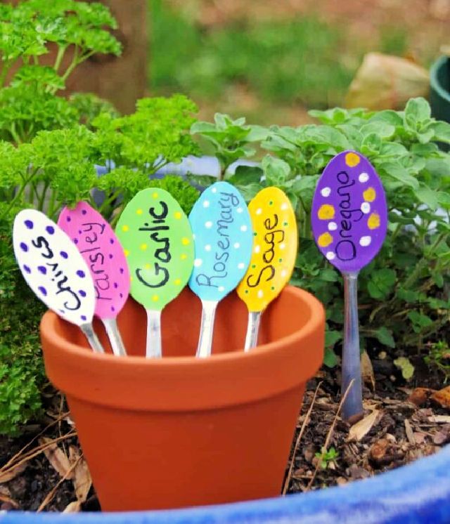 Garden Markers Spoons Craft