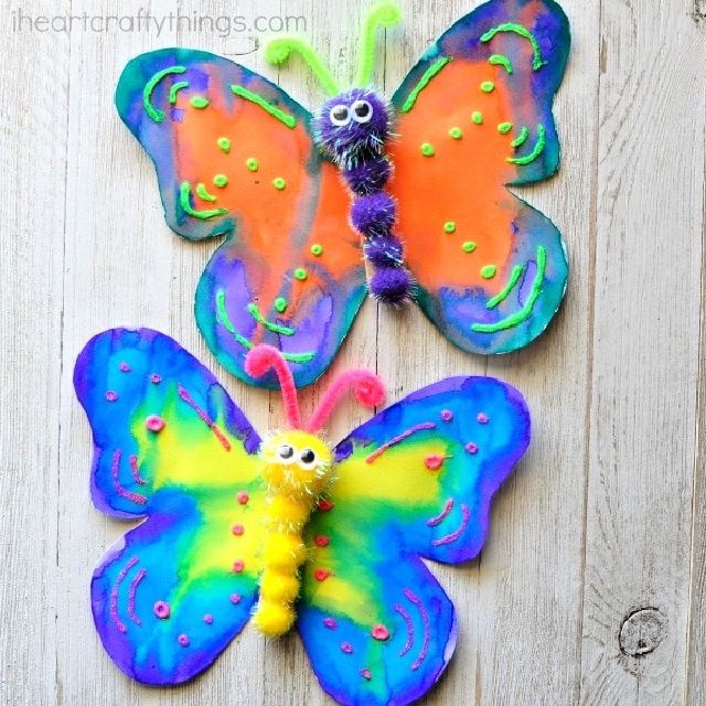 Gorgeous DIY Watercolor and Glitter Butterfly