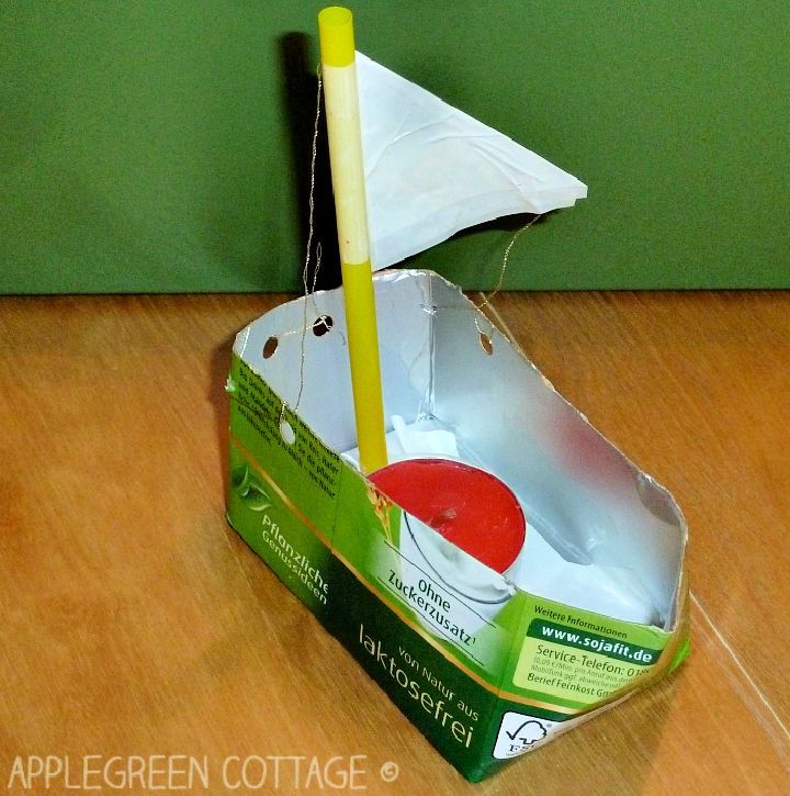 DIY Boat Toy From Recycled Materials