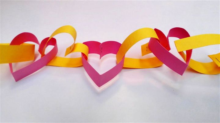 Handmade Paper Heart Chain Tutorial
