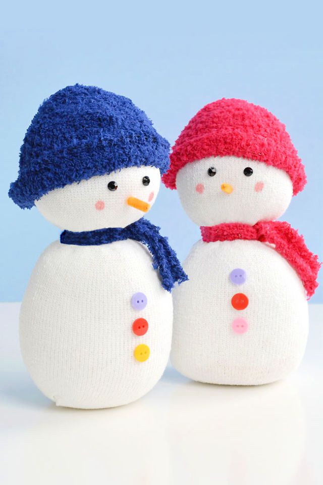 Handmade Sock Snowman