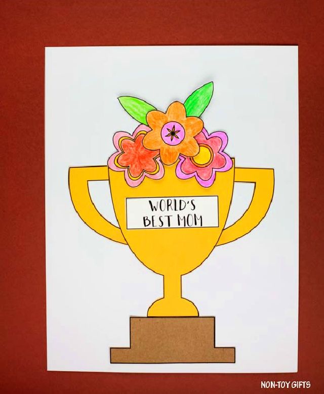 Happy Mother's Day Flower Trophy
