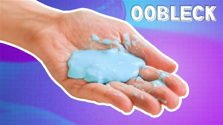 Homemade Cornstarch and Water Oobleck Slime