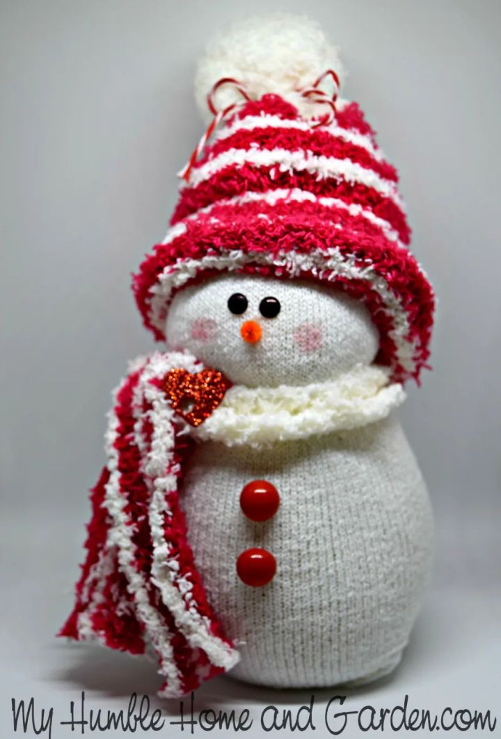 Homemade Sock Snowman