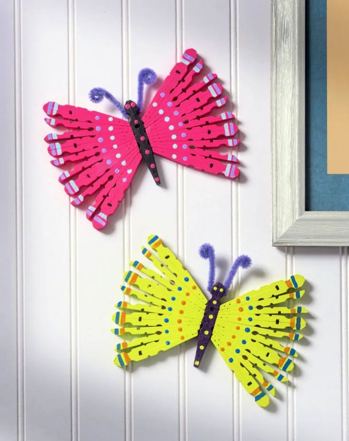 How to Make Clothespin Butterflies