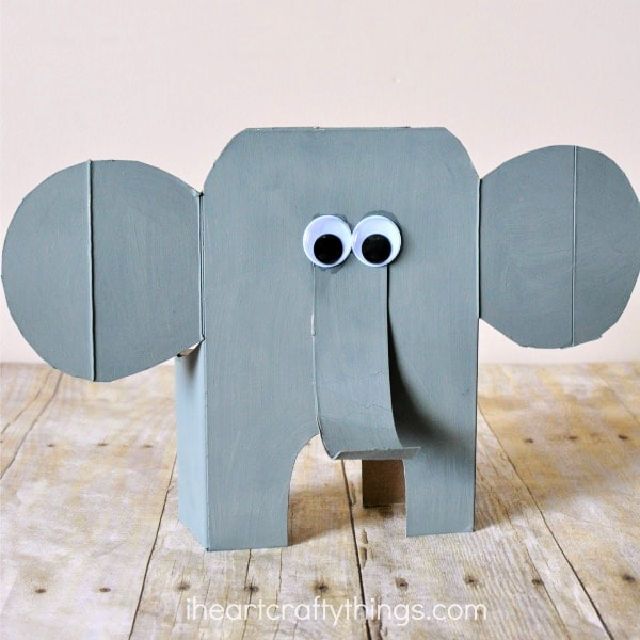How to Make a Cereal Box Elephant