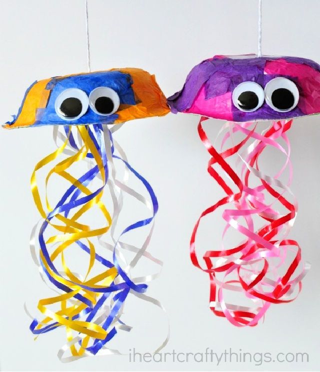 How to Make a Colorful Paper Bowl Jellyfish