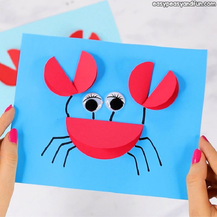 How to Make a Paper Circle Crab