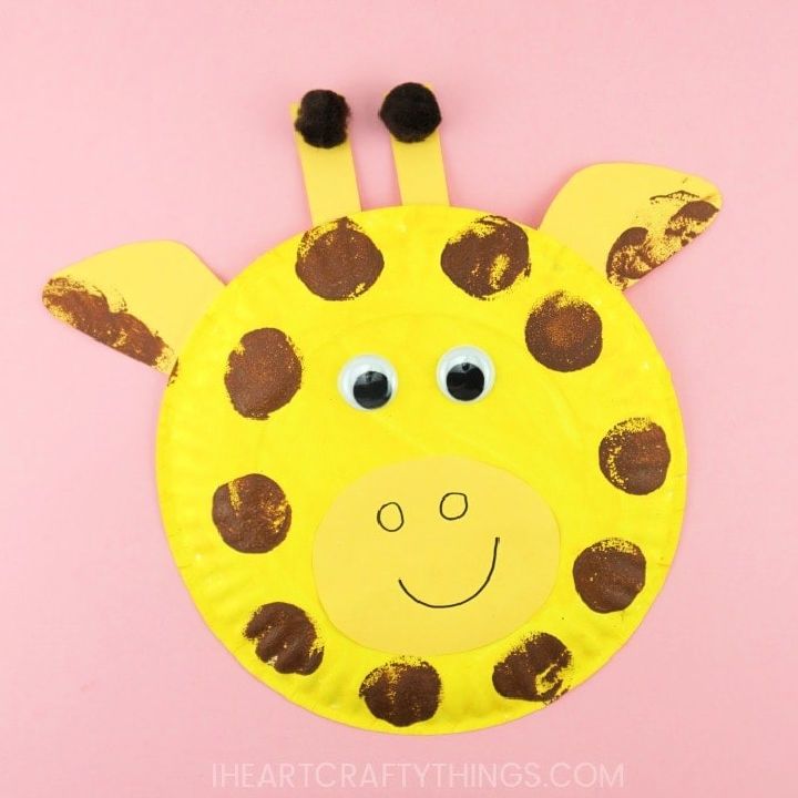 How to Make a Paper Plate Giraffe