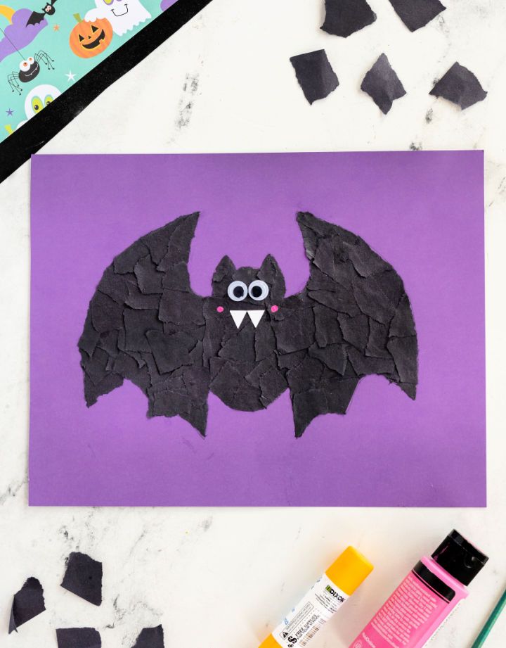 How to Make a Torn Paper Bat