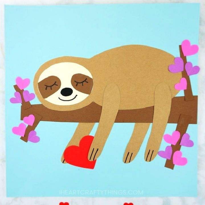 How to Make a Valentine’s Day Sloth