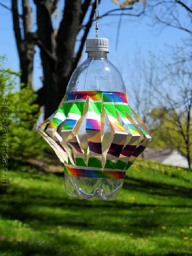 Recycled Plastic Bottles Wind Spinners