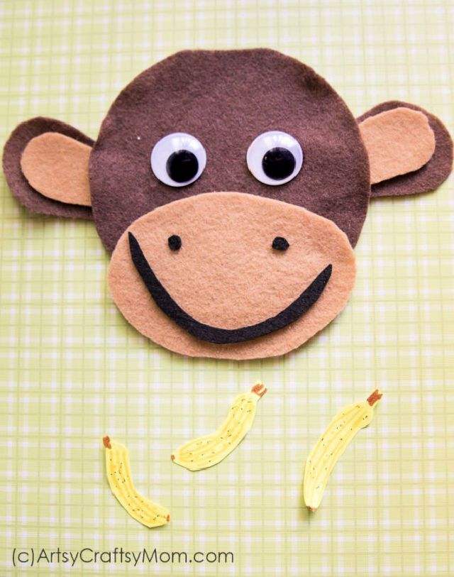 M Is for Monkey Craft for Jungle Themed Party