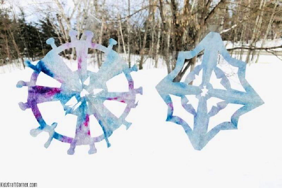 Make Coffee Filter Snowflakes With Markers