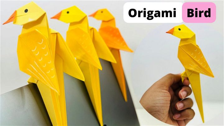 Make Origami Paper Bird for Kids