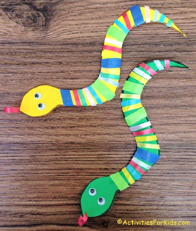 Make Your Own Ribbon Snake for Kids