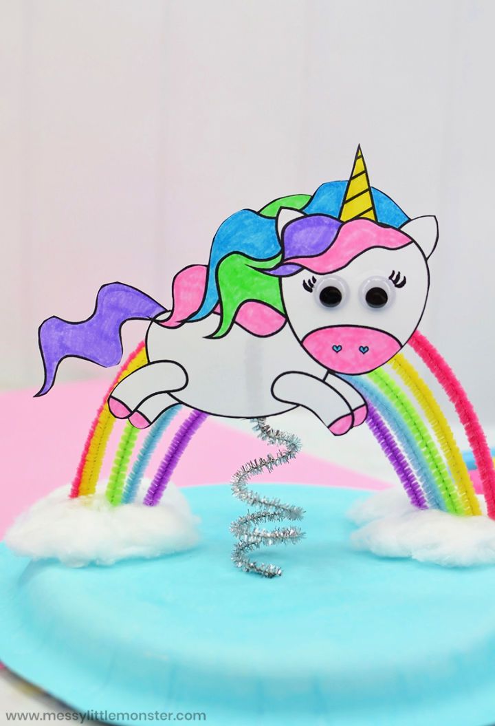 Make Your Own Paper Plate Unicorn 