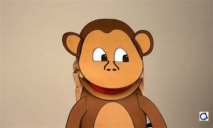 Make a Coloured Card Stock Monkey Puppet