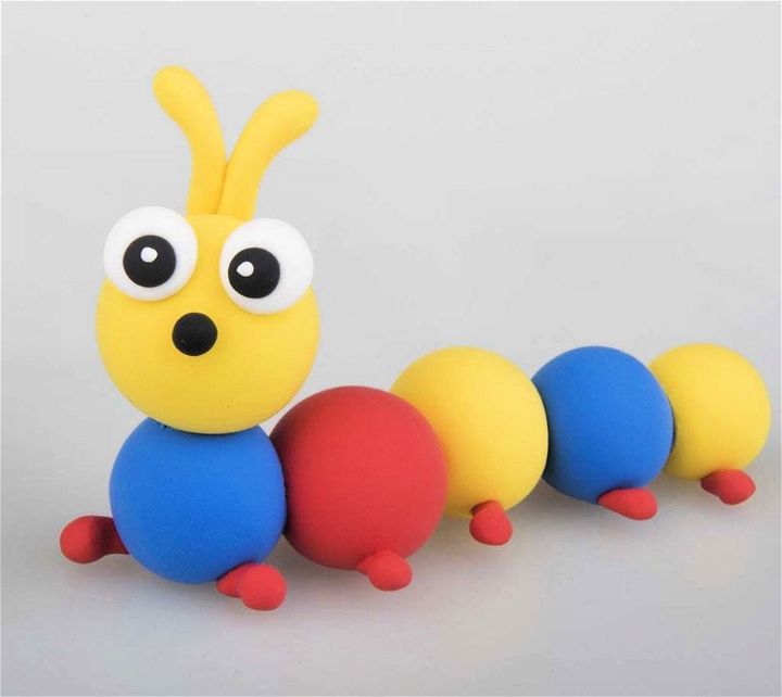 Make a Modelled Caterpillar From Silk Clay
