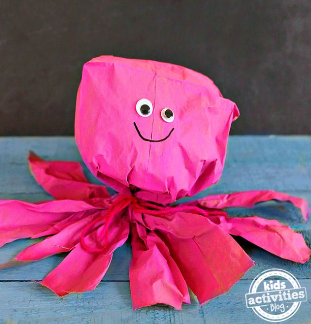 Make an Octopus Out of a Paper Bag