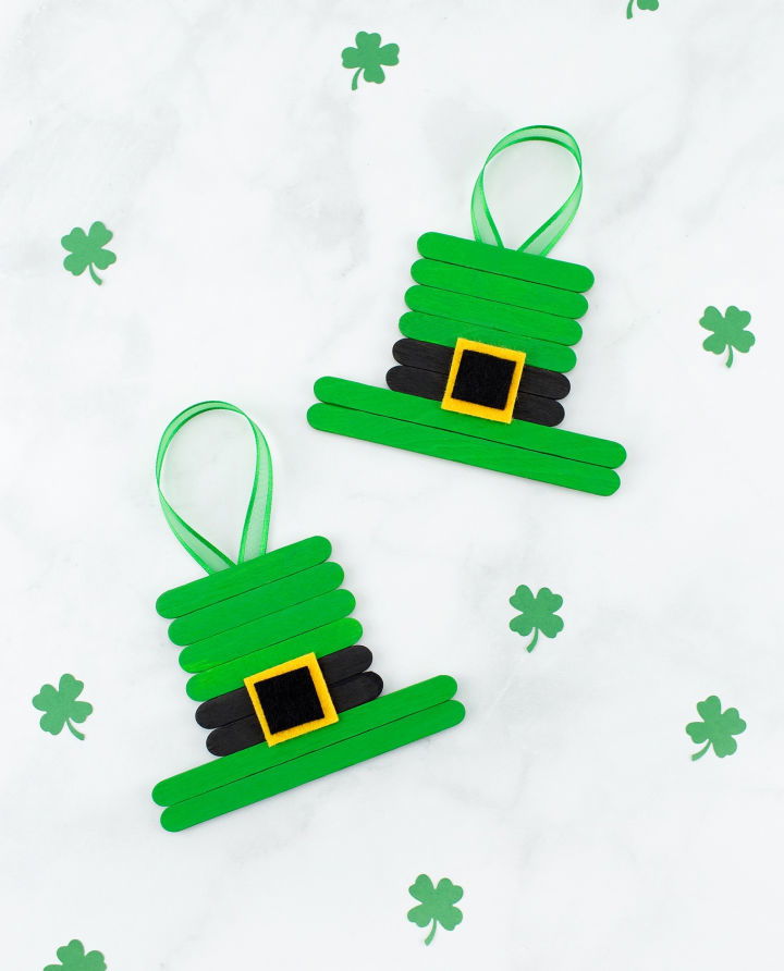 Making Leprechaun Hats Out of Craft Sticks