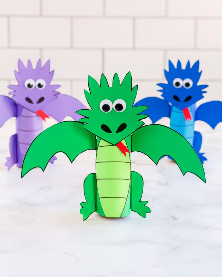 Making Toilet Paper Roll Dragons
