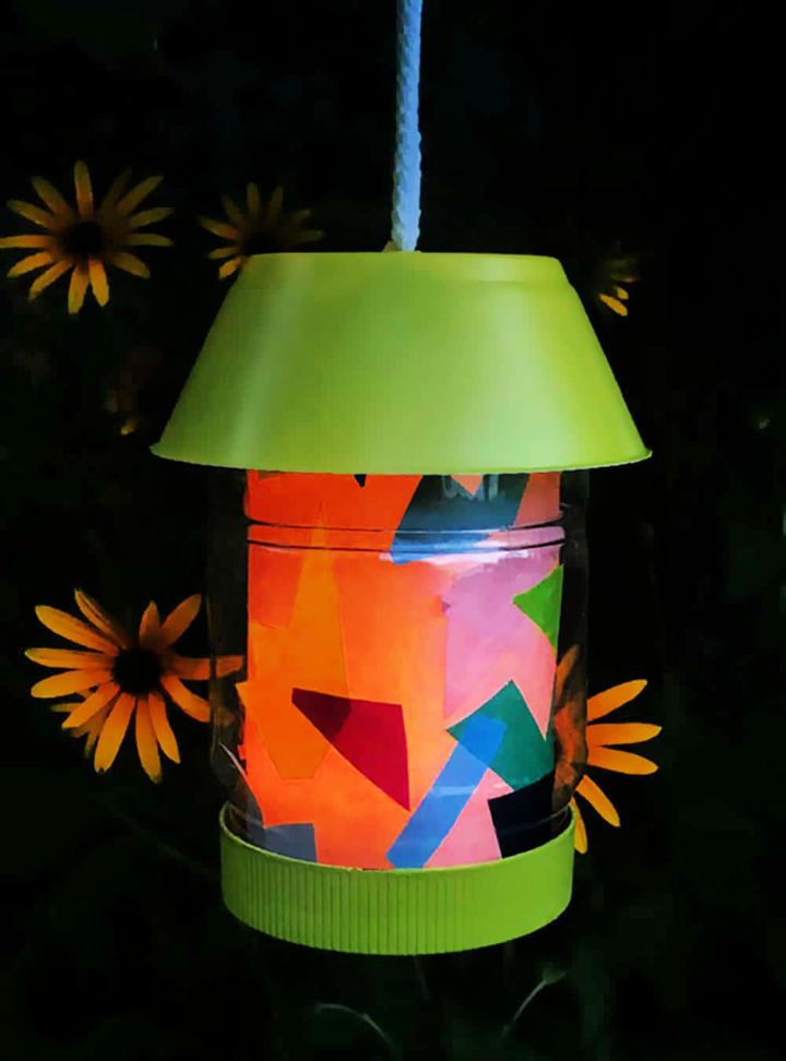 Making a Colorful Flameless Camp Lantern