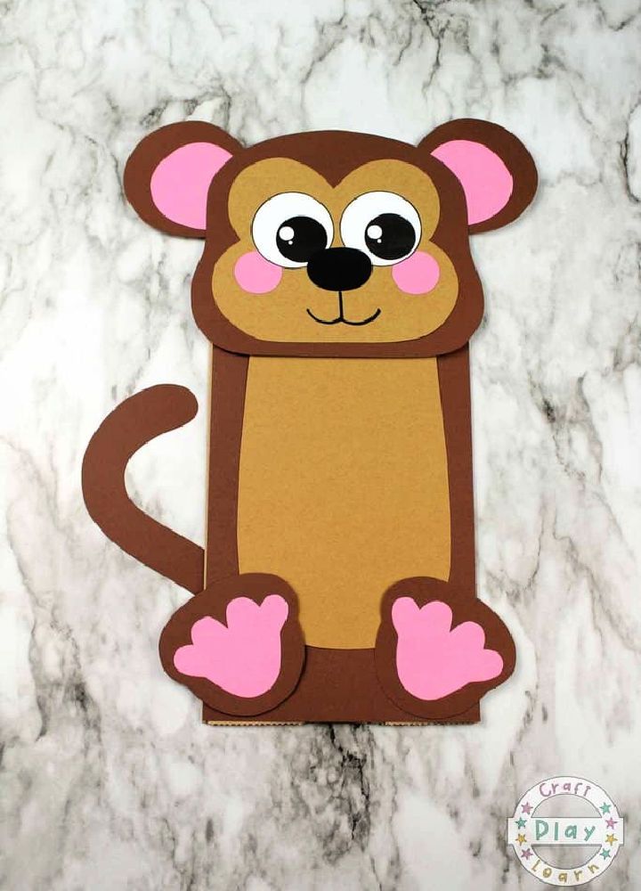 Making a Paper Bag Monkey for Preschoolers