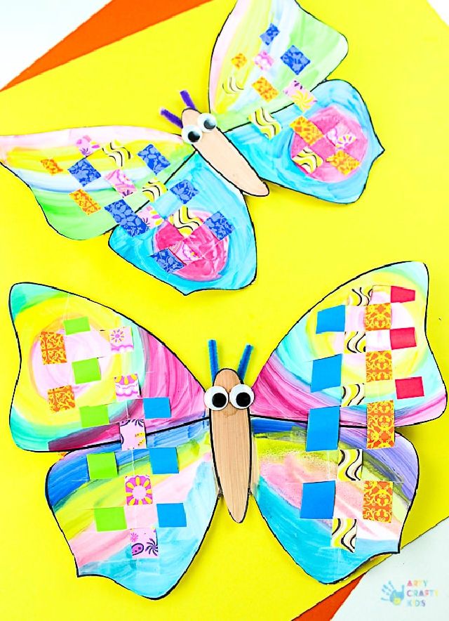 Making a Woven Paper Butterfly