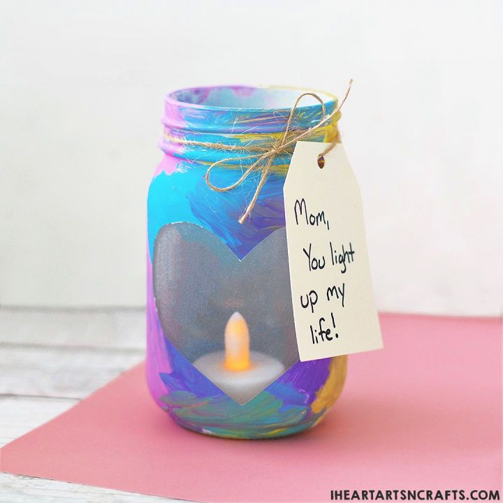 Mason Jar Votives to Make for Mother s Day
