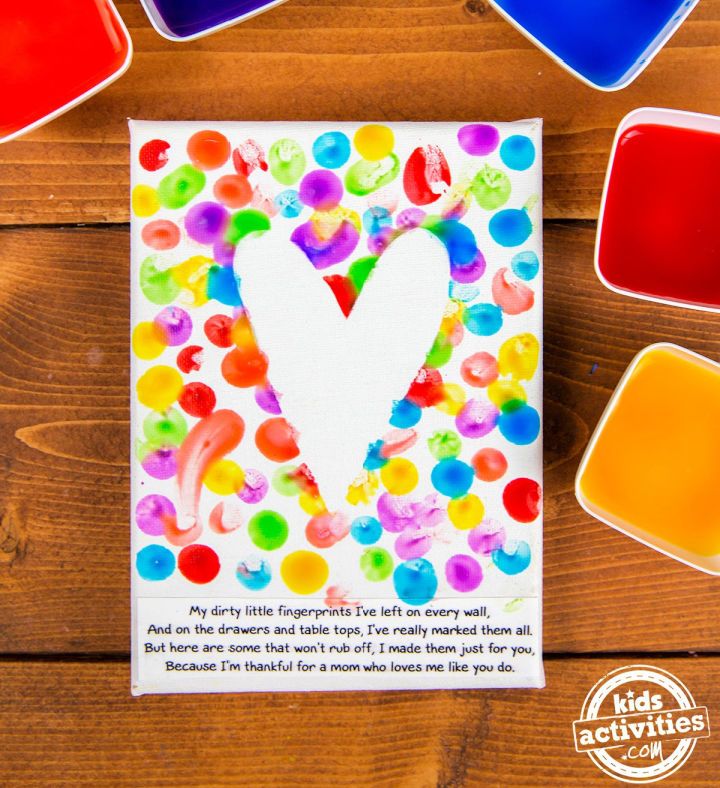 Mother's Day Fingerprint Arts and Crafts