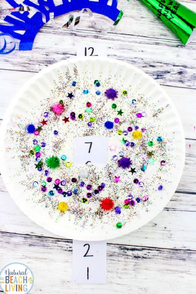 New Year’s Eve Countdown Paper Plate Craft