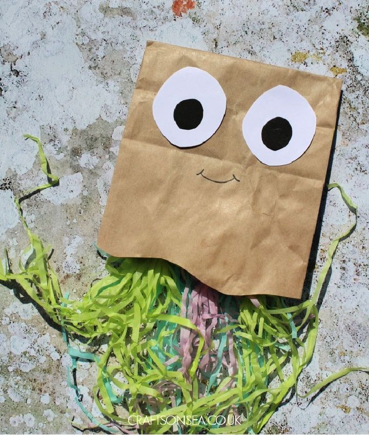 Paper Bag Jellyfish Craft for Preschoolers