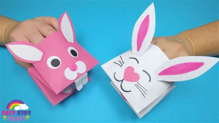 Make Paper Bunny Hand Puppet