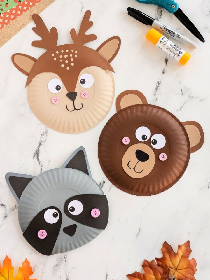 Paper Plate Forest Animals Project Ideas