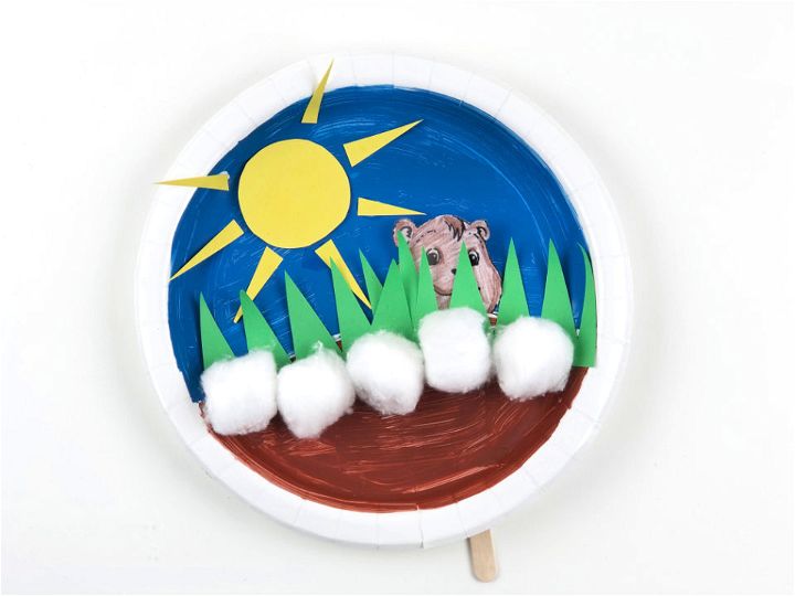 Paper Plate Ground Hog Day Art Projects