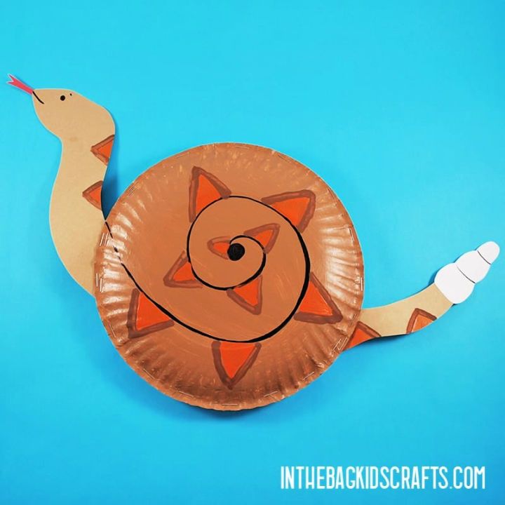 Paper Plate Rattle Snake Craft