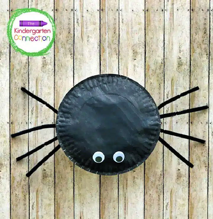 Paper Plate Spider Craft for Kindergarten