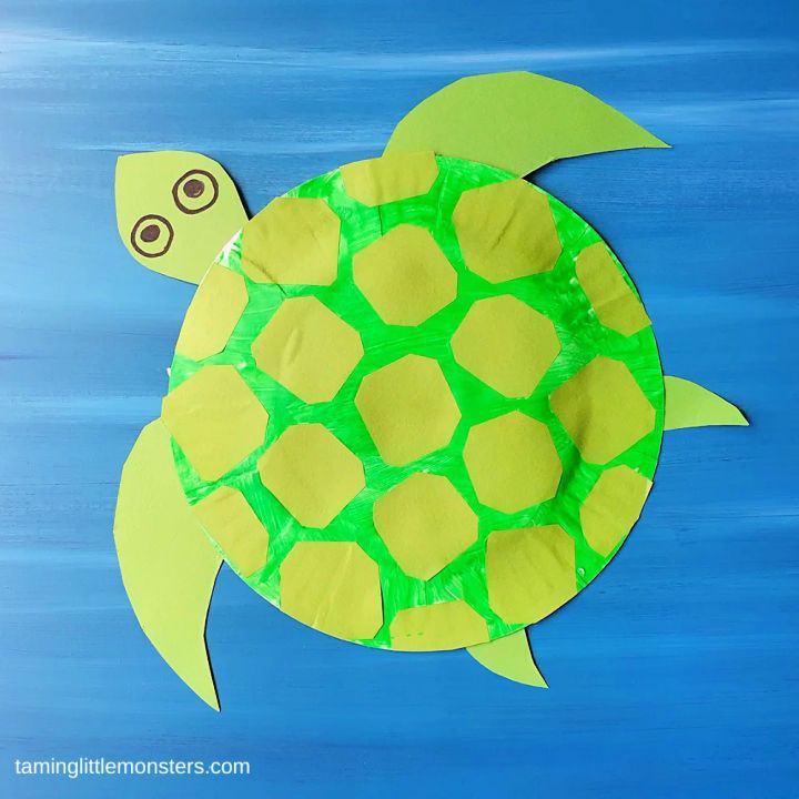 Paper Plate Turtle Craft for Preschoolers