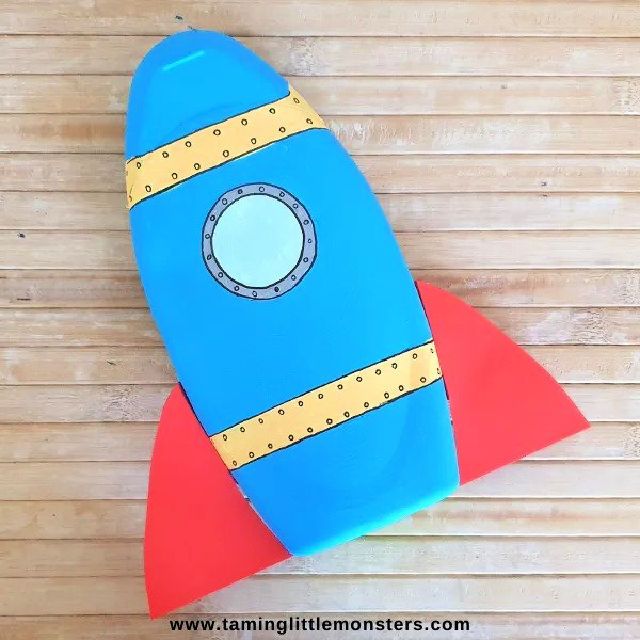 Plastic Bottle Rocket Craft for Kids