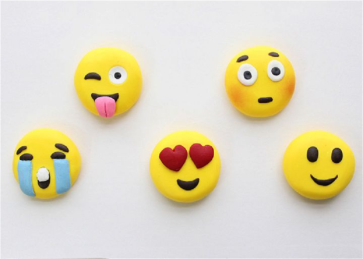 Polymer Clay Emoji Faces Craft for Kids